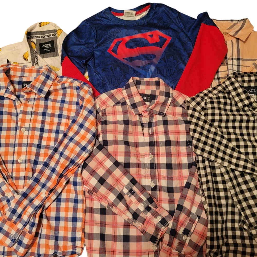 Children's Place (primarily) Boys Sizes 6/ 8 Shirt Lot of 6